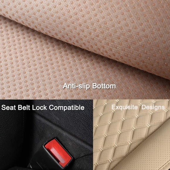 Amazon Accessories Car Seat Cover Luxury Pu Leather Seat Covers Airbag Compatible Waterproo